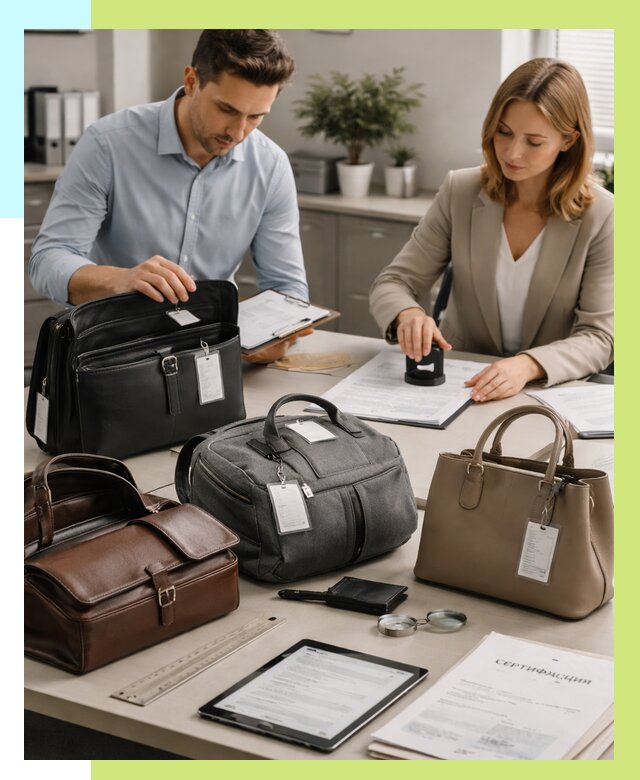 Сертификация сумок в Гагарине от 7803 руб. | Алешин-Ггр