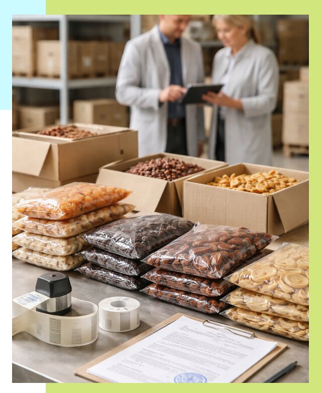 Сертификация сухофруктов в Гагарине от 12485 р. | Алешин-Ггр под ключ