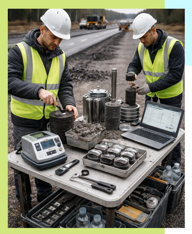 Сертификация асфальта: испытания и подтверждение в Гагарине