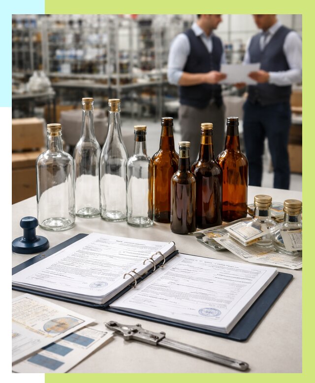 Сертификация стеклянных бутылок в Гагарине от 26010 р. | Алешин-Ггр