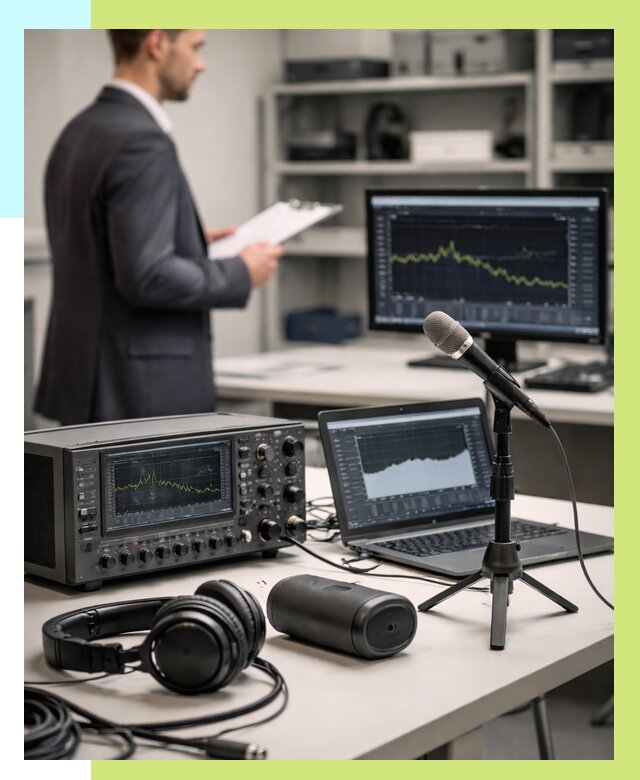 Сертификация аудиотехники в Гагарине от 15606 р., Алешин-Ггр