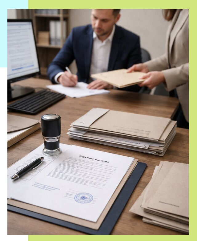 Отказное письмо для таможни в Гагарине от 3121 р, Алешин-Ггр