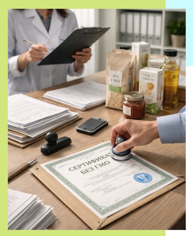 Получение сертификата Без ГМО для продукции в Гагарине