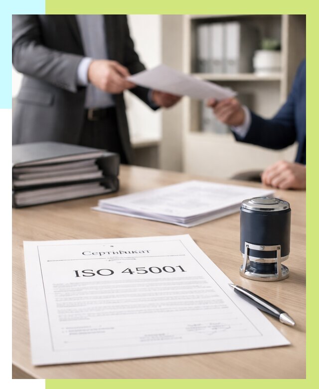 Сертификат ISO 45001 в Гагарине под ключ от 46818 р. | Алешин-Ггр