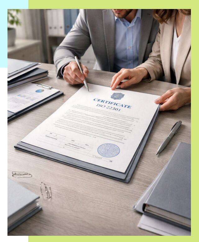 Сертификат ISO 22301 в Гагарине от 46818 р. | Алешин-Ггр срочно
